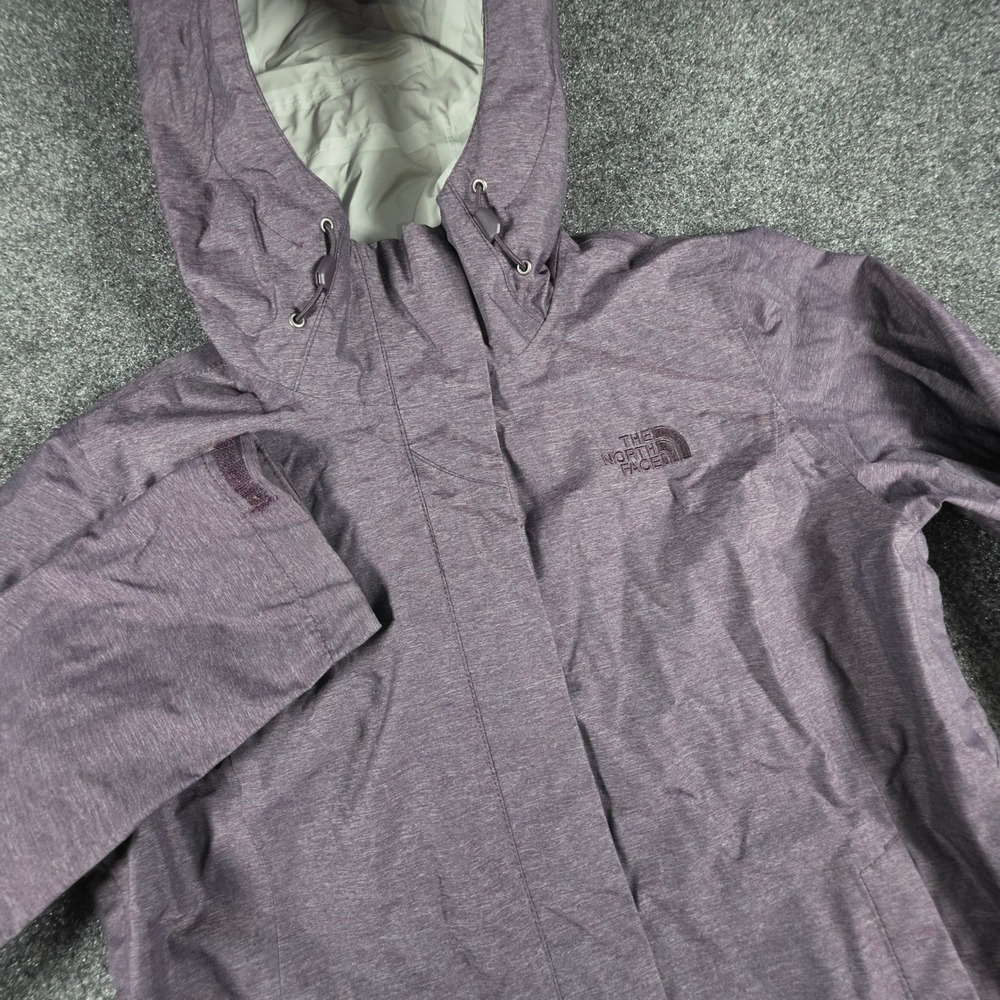 The North Face DryVent Rain Jacket Womens XS Purple Hooded Full Zip Shell